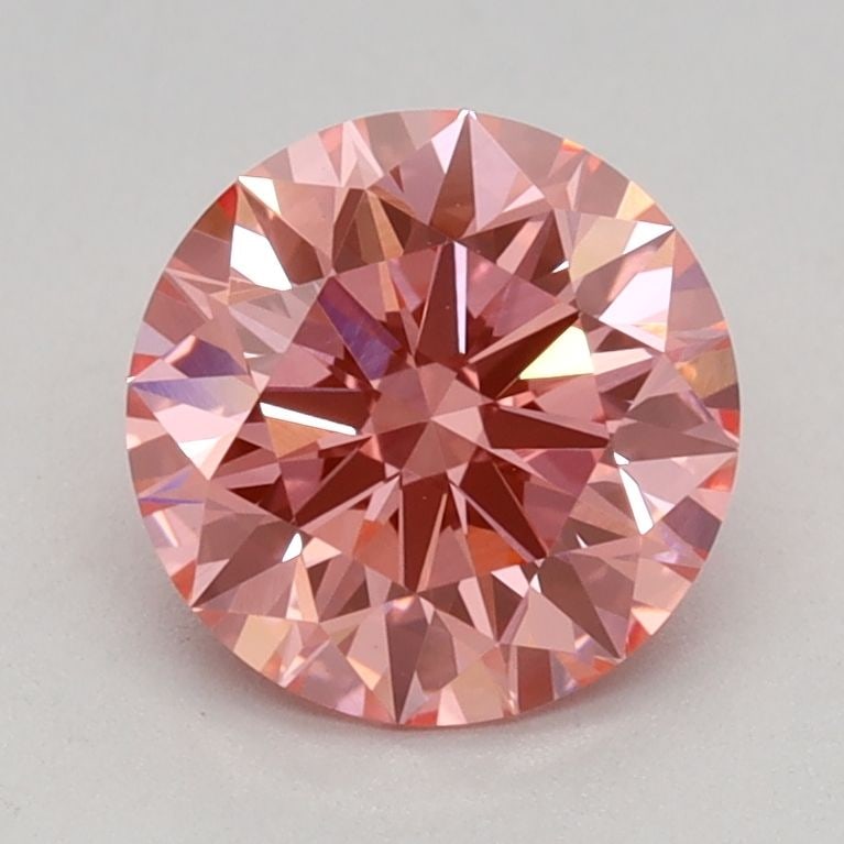 Ideal Loose Diamond - ROUND 1.1ct Fancy Vivid Pink VVS2 (1 of 1)