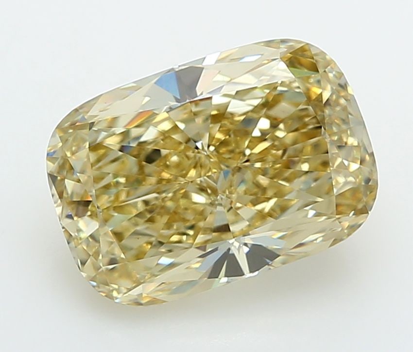 Loose Diamond - CUSHION MODIFIED 5.04ct Fancy Intense Yellow VS1: Loose Diamond - CUSHION MODIFIED 5.04ct Fancy Intense Yellow VS1 Source: This is a real non-mined Diamond that has been grown in a lab Shape: CUSHION MODIFIED Carats: 5.04 Color: Fancy Intense Yellow