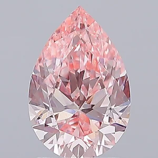 Loose Diamond - PEAR 2.12ct Fancy Intense Pink VS1: Loose Diamond - PEAR 2.12ct Fancy Intense Pink VS1 Source: This is a real non-mined Diamond that has been grown in a lab Shape: PEAR Carats: 2.12 Color: Fancy Intense Pink Certification: IGI Video: