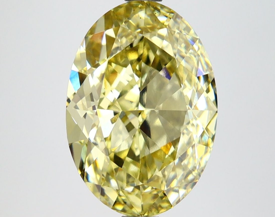 Loose Diamond - OVAL 4.52ct Fancy Intense Yellow VS1: Loose Diamond - OVAL 4.52ct Fancy Intense Yellow VS1 Source: This is a real non-mined Diamond that has been grown in a lab Shape: OVAL Carats: 4.52 Color: Fancy Intense Yellow Certification: IGI Video