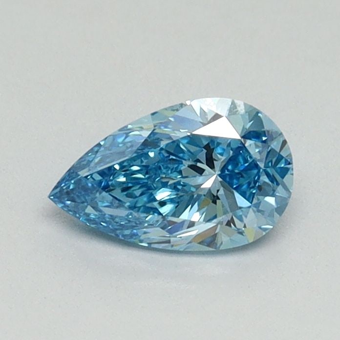 Loose Diamond - PEAR 0.5ct Fancy Blue VVS2: Loose Diamond - PEAR 0.5ct Fancy Blue VVS2 Source: This is a real non-mined Diamond that has been grown in a lab Shape: PEAR Carats: 0.5 Color: Fancy Blue Certification: NONE Video: