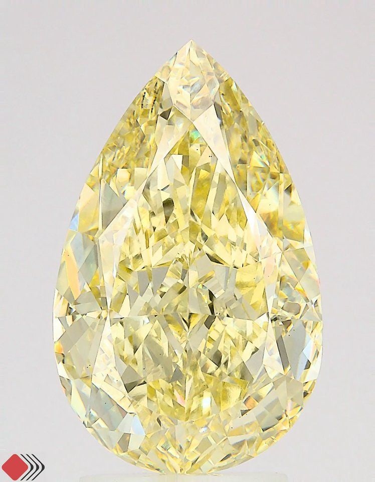 Loose Diamond - PEAR 4.03ct Fancy Intense Yellow VS1: Loose Diamond - PEAR 4.03ct Fancy Intense Yellow VS1 Source: This is a real non-mined Diamond that has been grown in a lab Shape: PEAR Carats: 4.03 Color: Fancy Intense Yellow Certification: IGI Video