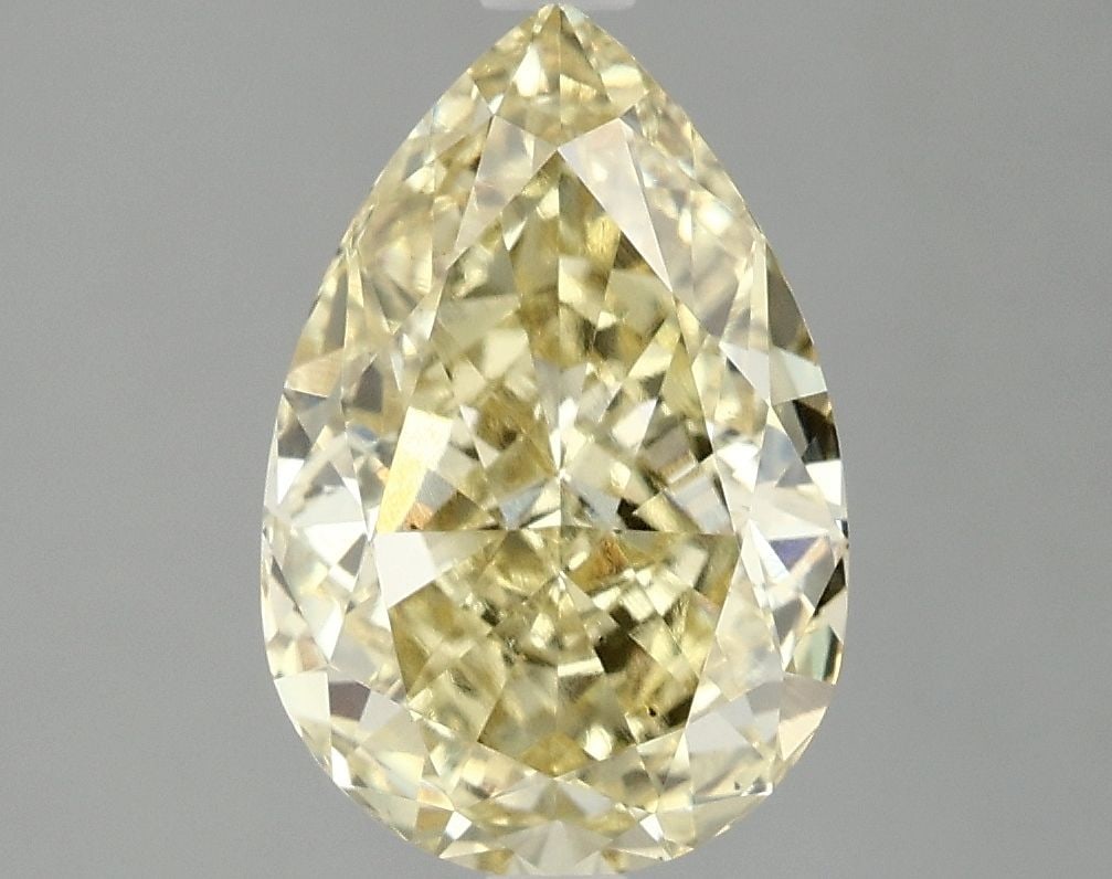 Loose Diamond - PEAR 3.08ct Fancy Intense Yellow VS2: Loose Diamond - PEAR 3.08ct Fancy Intense Yellow VS2 Source: This is a real non-mined Diamond that has been grown in a lab Shape: PEAR Carats: 3.08 Color: Fancy Intense Yellow Certification: IGI Video