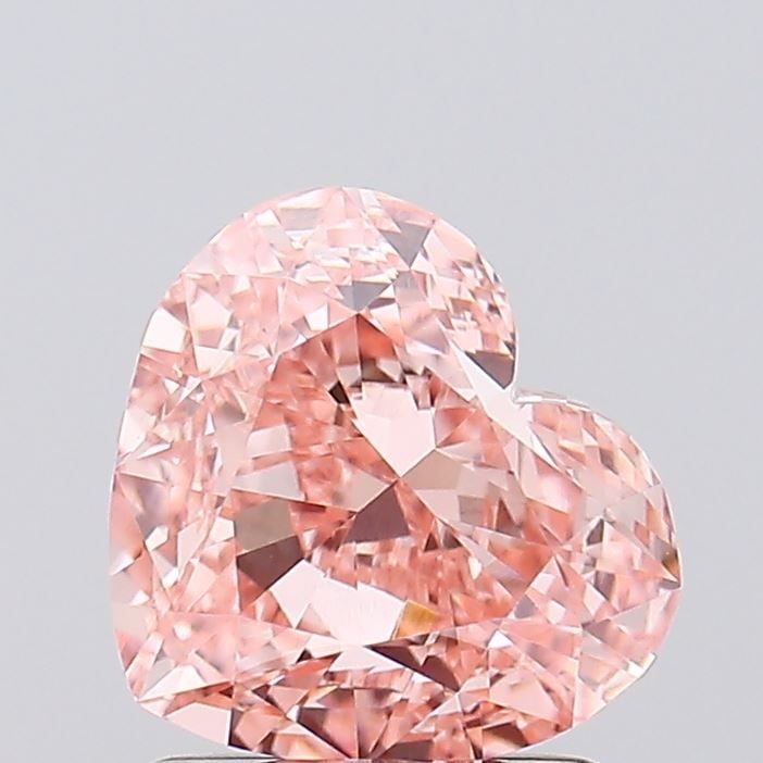 Loose Diamond - HEART 1.72ct Fancy Intense Pink VVS2: Loose Diamond - HEART 1.72ct Fancy Intense Pink VVS2 Source: This is a real non-mined Diamond that has been grown in a lab Shape: HEART Carats: 1.72 Color: Fancy Intense Pink Certification: IGI Video: