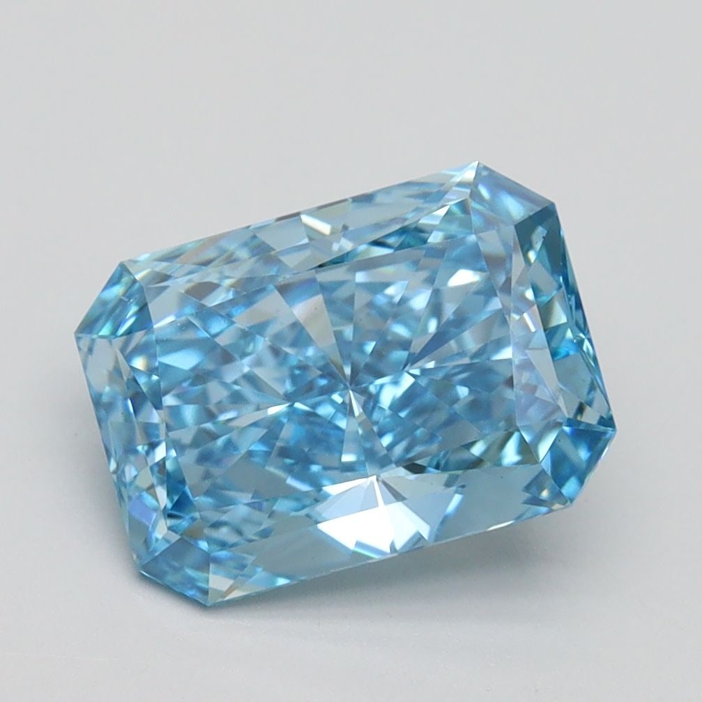 Loose Diamond - RADIANT 2.5ct Fancy Vivid Blue VS1: Loose Diamond - RADIANT 2.5ct Fancy Vivid Blue VS1 Source: This is a real non-mined Diamond that has been grown in a lab Shape: RADIANT Carats: 2.5 Color: Fancy Vivid Blue Certification: IGI Video: