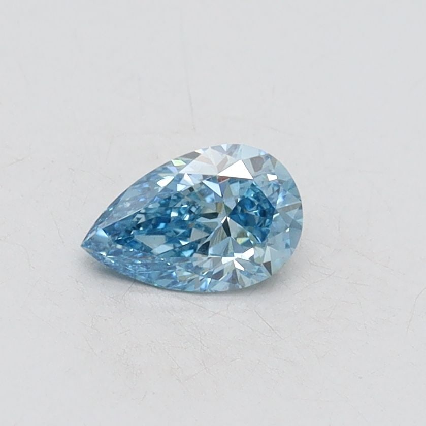 Loose Diamond - PEAR 0.35ct Fancy Vivid Blue VS1: Loose Diamond - PEAR 0.35ct Fancy Vivid Blue VS1 Source: This is a real non-mined Diamond that has been grown in a lab Shape: PEAR Carats: 0.35 Color: Fancy Vivid Blue Certification: IGI Video: