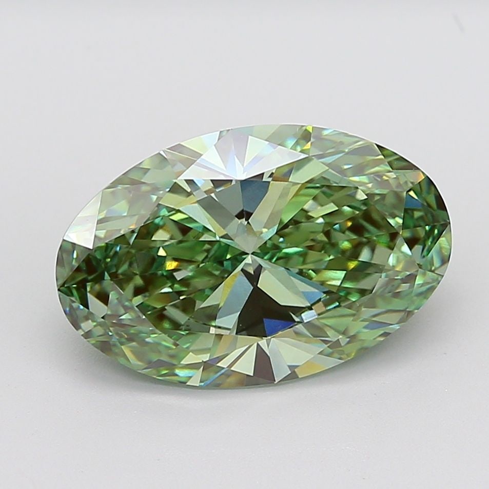Loose Diamond - OVAL 7.01ct Fancy Vivid Green VVS2 (1 of 1)