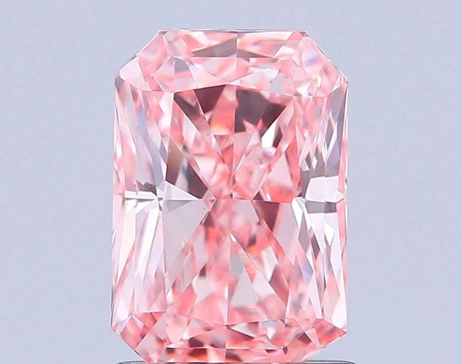 Loose Diamond - RADIANT 1.52ct Fancy Intense Pink VS1: Loose Diamond - RADIANT 1.52ct Fancy Intense Pink VS1 Source: This is a real non-mined Diamond that has been grown in a lab Shape: RADIANT Carats: 1.52 Color: Fancy Intense Pink Certification: IGI Vid