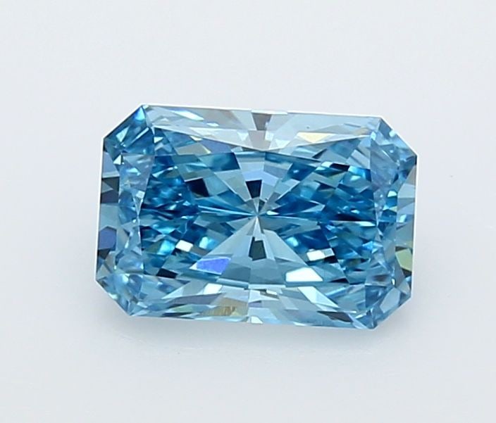 Loose Diamond - RADIANT 1.44ct Fancy Vivid Blue VS1: Loose Diamond - RADIANT 1.44ct Fancy Vivid Blue VS1 Source: This is a real non-mined Diamond that has been grown in a lab Shape: RADIANT Carats: 1.44 Color: Fancy Vivid Blue Certification: IGI Video: