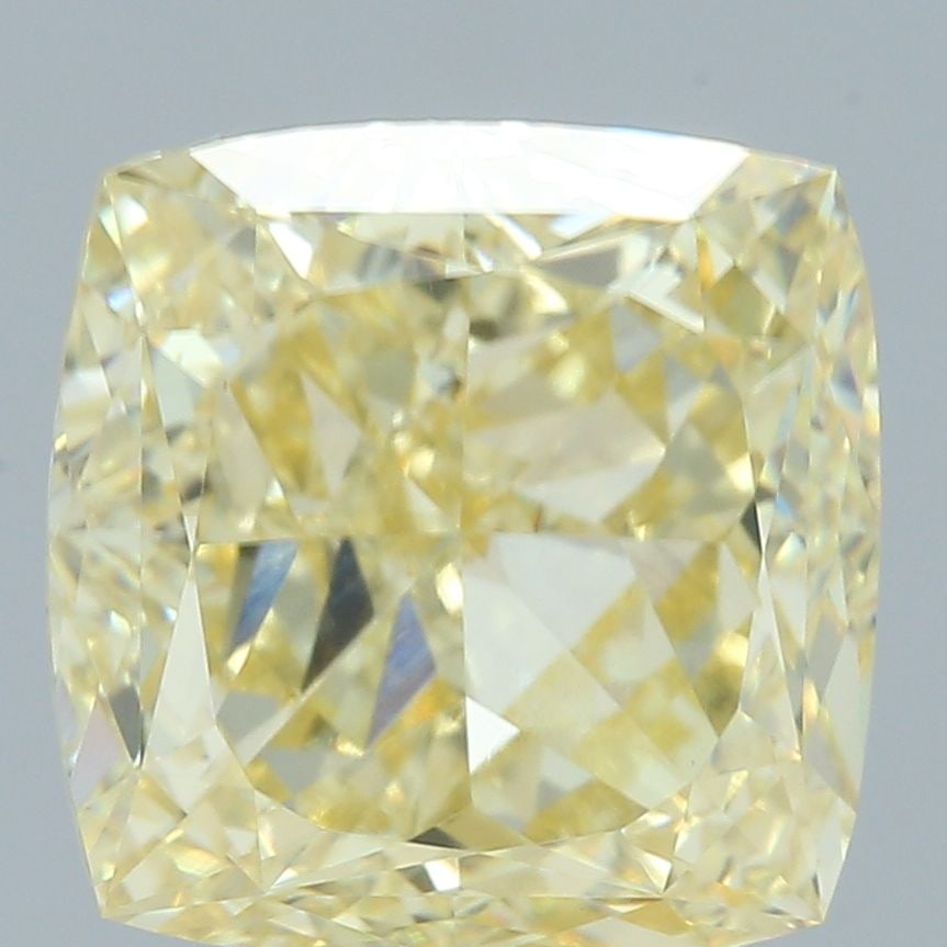 Loose Diamond - CUSHION MODIFIED 7.08ct Fancy Intense Yellow VVS2: Loose Diamond - CUSHION MODIFIED 7.08ct Fancy Intense Yellow VVS2 Source: This is a real non-mined Diamond that has been grown in a lab Shape: CUSHION MODIFIED Carats: 7.08 Color: Fancy Intense Yellow