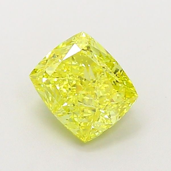 Loose Diamond - CUSHION MODIFIED 1.23ct Fancy Intense Yellow VVS1: Loose Diamond - CUSHION MODIFIED 1.23ct Fancy Intense Yellow VVS1 Source: This is a real non-mined Diamond that has been grown in a lab Shape: CUSHION MODIFIED Carats: 1.23 Color: Fancy Intense Yellow