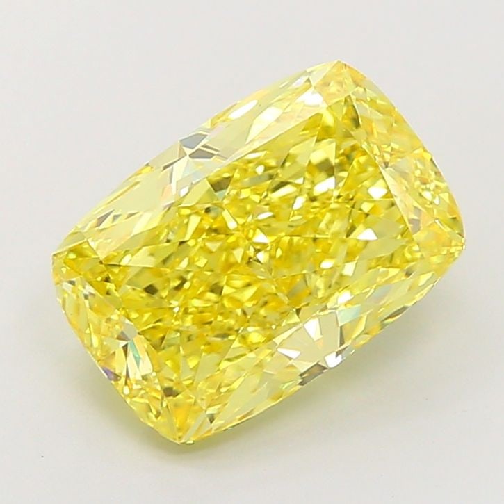 Loose Diamond - CUSHION MODIFIED 5.14ct Fancy Vivid Yellow VS1: Loose Diamond - CUSHION MODIFIED 5.14ct Fancy Vivid Yellow VS1 Source: This is a real non-mined Diamond that has been grown in a lab Shape: CUSHION MODIFIED Carats: 5.14 Color: Fancy Vivid Yellow Cert