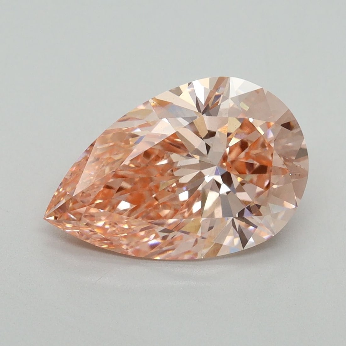 Loose Diamond - PEAR 3.01ct Fancy Vivid Pink VS2: Loose Diamond - PEAR 3.01ct Fancy Vivid Pink VS2 Source: This is a real non-mined Diamond that has been grown in a lab Shape: PEAR Carats: 3.01 Color: Fancy Vivid Pink Certification: IGI Video: