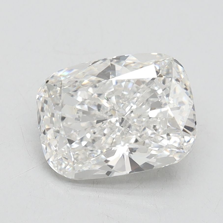 Loose Diamond - CUSHION BRILLIANT 2.01ct F VS1: Loose Diamond - CUSHION BRILLIANT 2.01ct F VS1 Source: This is a real non-mined Diamond that has been grown in a lab Shape: CUSHION BRILLIANT Carats: 2.01 Color: F Clarity: VS1 Certification: IGI Vide