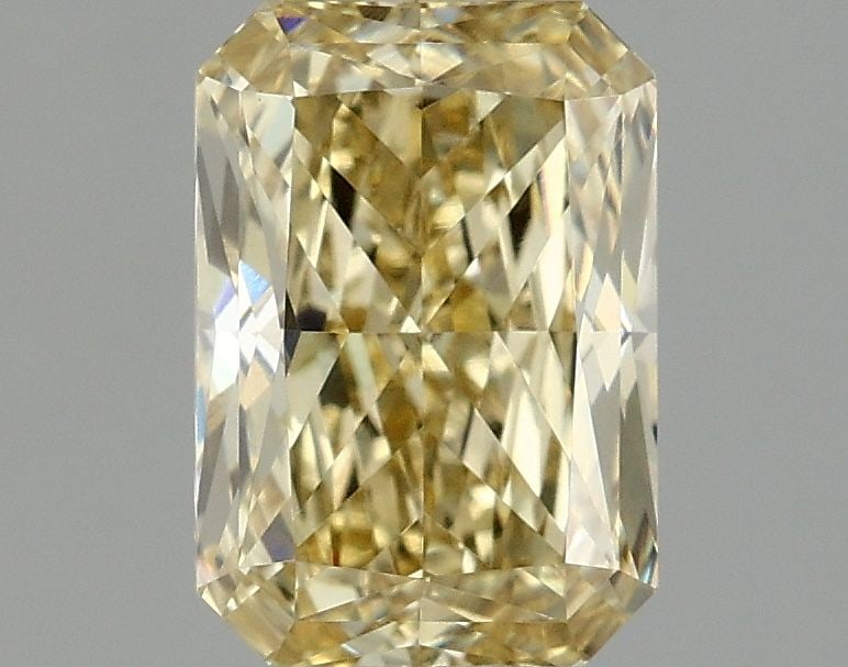 Loose Diamond - RADIANT 1.58ct Fancy Intense Yellow VS1: Loose Diamond - RADIANT 1.58ct Fancy Intense Yellow VS1 Source: This is a real non-mined Diamond that has been grown in a lab Shape: RADIANT Carats: 1.58 Color: Fancy Intense Yellow Certification: IGI