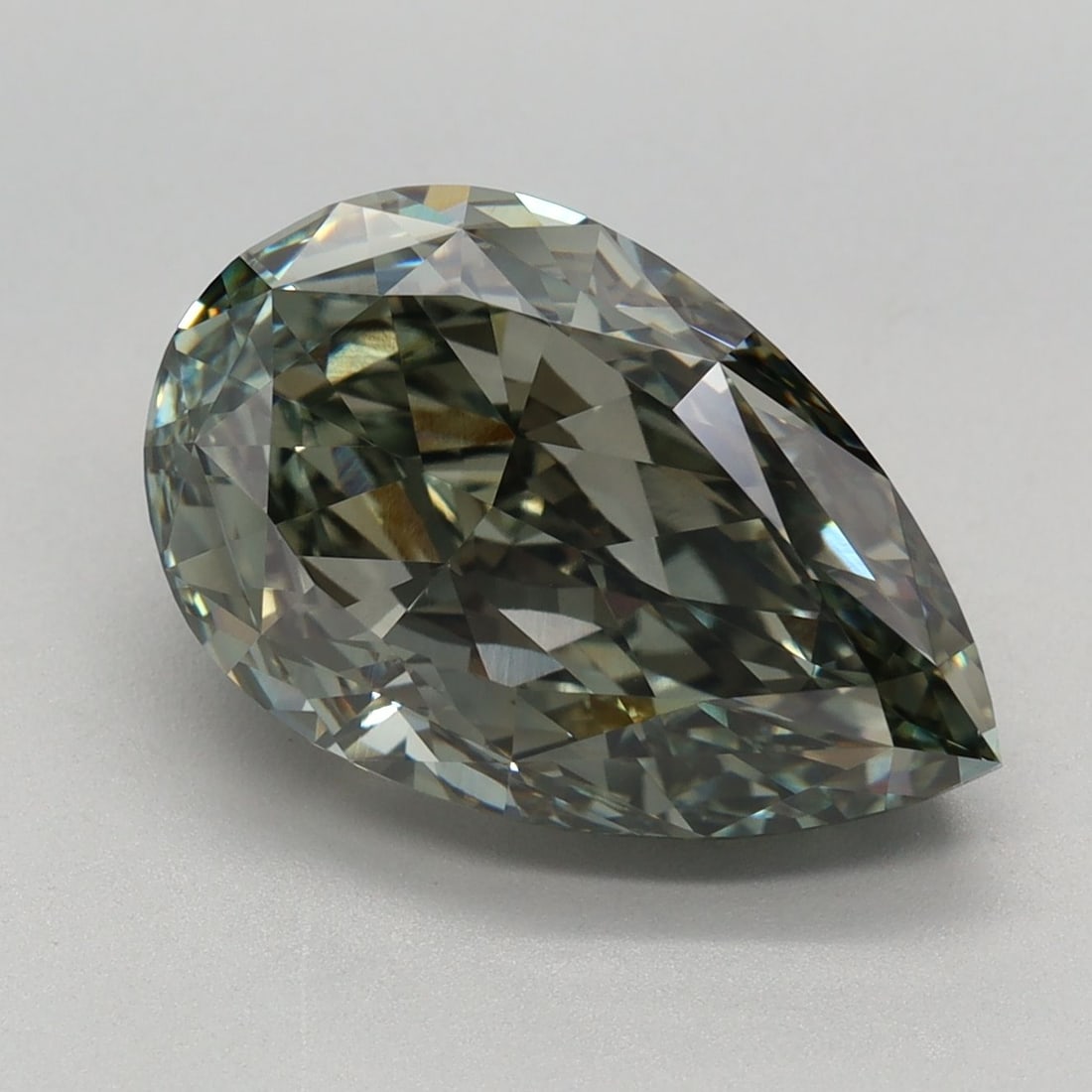 Loose Diamond - PEAR 4.73ct Fancy Intense Green VVS2 (1 of 1)