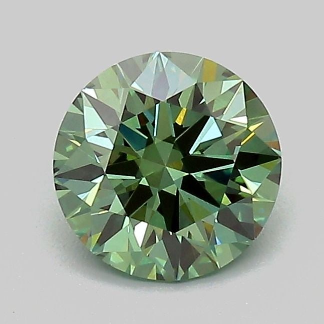 Ideal Loose Diamond - ROUND 1.02ct Fancy Vivid Green VVS2 (1 of 1)