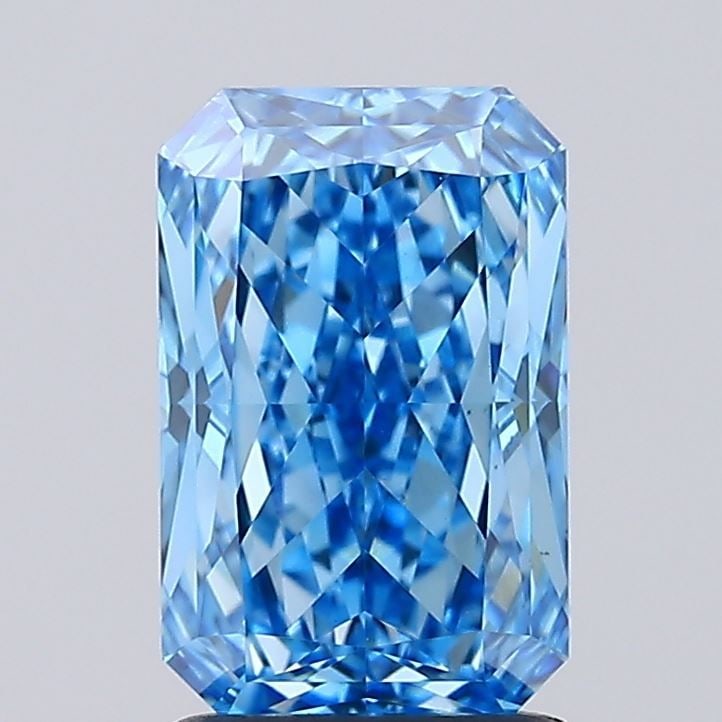 Loose Diamond - RADIANT 2.09ct Fancy Vivid Blue VVS2: Loose Diamond - RADIANT 2.09ct Fancy Vivid Blue VVS2 Source: This is a real non-mined Diamond that has been grown in a lab Shape: RADIANT Carats: 2.09 Color: Fancy Vivid Blue Certification: IGI Video:
