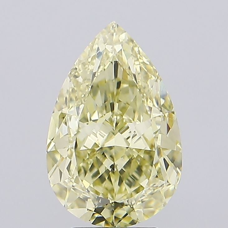 Loose Diamond - PEAR 5.07ct Fancy Yellow VVS2: Loose Diamond - PEAR 5.07ct Fancy Yellow VVS2 Source: This is a real non-mined Diamond that has been grown in a lab Shape: PEAR Carats: 5.07 Color: Fancy Yellow Certification: IGI Video: