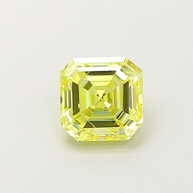 Loose Diamond - ASSCHER 0.54ct Fancy Yellow SI1: Loose Diamond - ASSCHER 0.54ct Fancy Yellow SI1 Source: This is a real non-mined Diamond that has been grown in a lab Shape: ASSCHER Carats: 0.54 Color: Fancy Yellow Certification: IGI Video:
