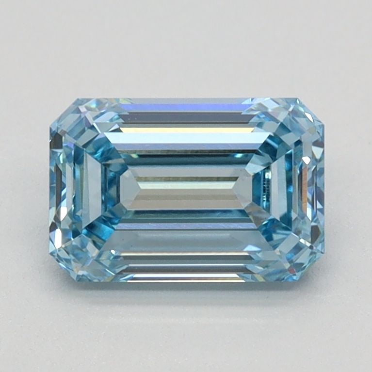 Loose Diamond - EMERALD 1.12ct Fancy Intense Blue VVS2: Loose Diamond - EMERALD 1.12ct Fancy Intense Blue VVS2 Source: This is a real non-mined Diamond that has been grown in a lab Shape: EMERALD Carats: 1.12 Color: Fancy Intense Blue Certification: IGI Vi