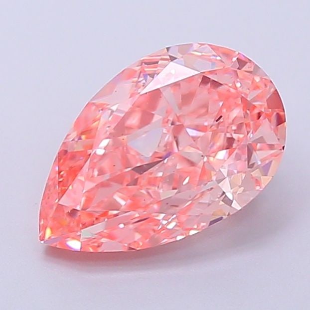 Loose Diamond - PEAR 2.15ct Fancy Vivid Pink SI1: Loose Diamond - PEAR 2.15ct Fancy Vivid Pink SI1 Source: This is a real non-mined Diamond that has been grown in a lab Shape: PEAR Carats: 2.15 Color: Fancy Vivid Pink Certification: IGI Video: