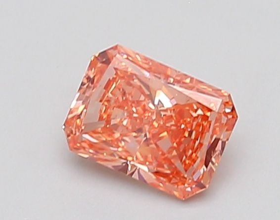 Loose Diamond - RADIANT 0.89ct Fancy Intense Orangey Pink SI2: Loose Diamond - RADIANT 0.89ct Fancy Intense Orangey Pink SI2 Source: This is a real non-mined Diamond that has been grown in a lab Shape: RADIANT Carats: 0.89 Color: Fancy Intense Orangey Pink Certif