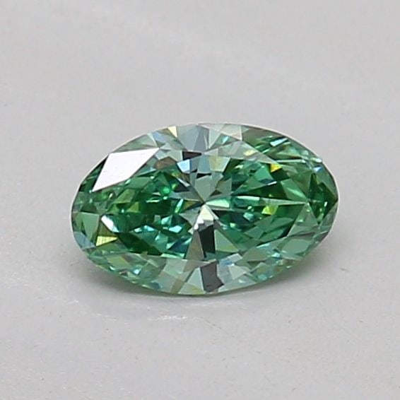 Loose Diamond - OVAL 0.18ct Fancy Vivid Green VVS2 (1 of 1)