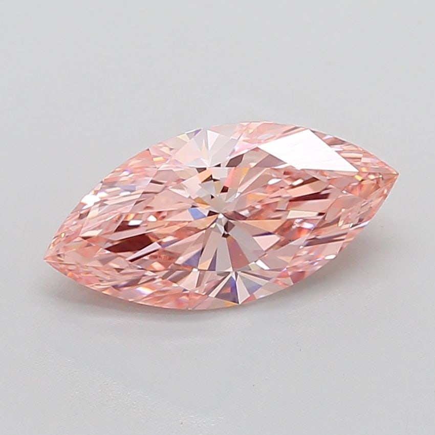 Loose Diamond - MARQUISE 3.59ct Fancy Vivid Pink VS1: Loose Diamond - MARQUISE 3.59ct Fancy Vivid Pink VS1 Source: This is a real non-mined Diamond that has been grown in a lab Shape: MARQUISE Carats: 3.59 Color: Fancy Vivid Pink Certification: IGI Video