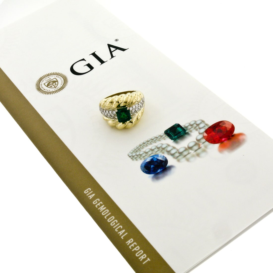 Vintage 18K Two Tone Gold GIA Colombian Emerald Diamond Cocktail Ring 2.29ctw: Vintage 18K Two Tone Gold GIA Colombian Emerald Diamond Cocktail Ring 2.29ctw This exquisite vintage cocktail ring showcases a stunning 1.59ct natural Colombian emerald, certified by GIA. The emerald,