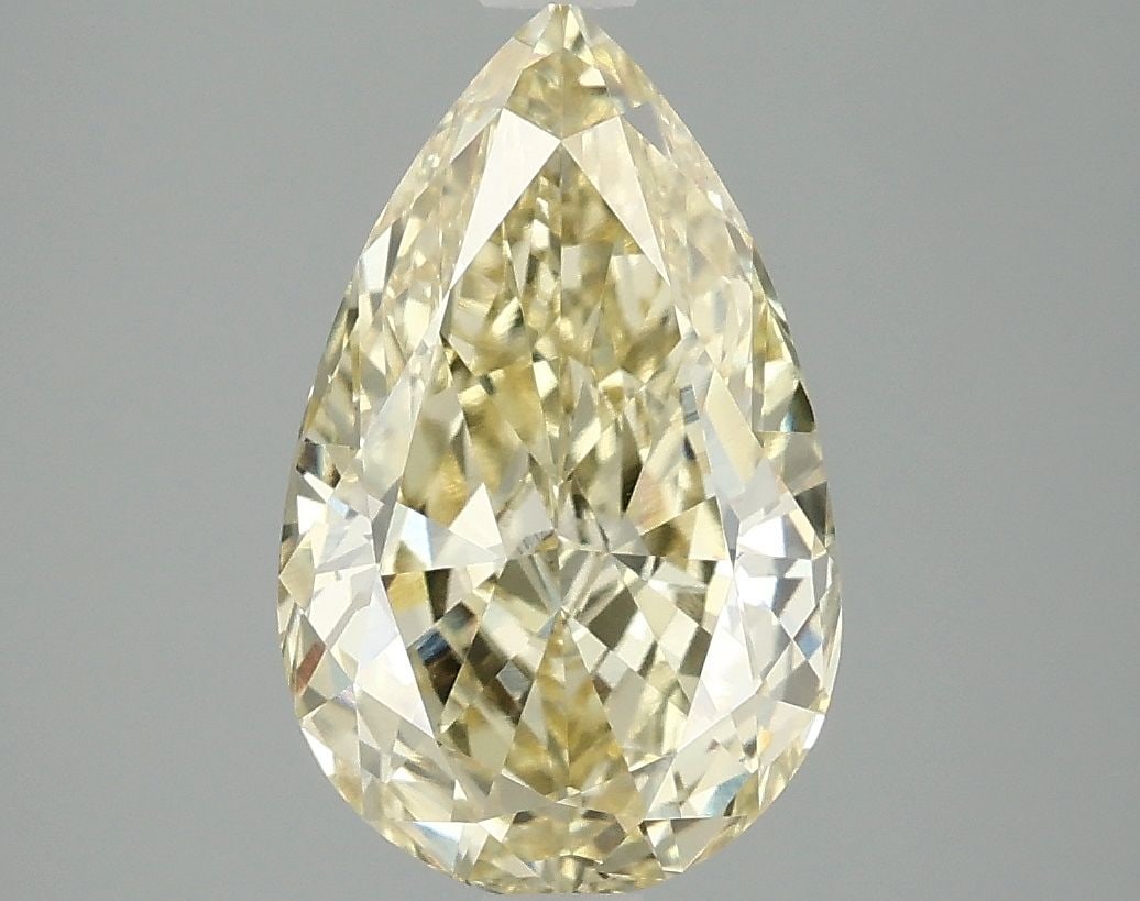 Loose Diamond - PEAR 2.96ct Fancy Intense Yellow VS1: Loose Diamond - PEAR 2.96ct Fancy Intense Yellow VS1 Source: This is a real non-mined Diamond that has been grown in a lab Shape: PEAR Carats: 2.96 Color: Fancy Intense Yellow Certification: IGI Video