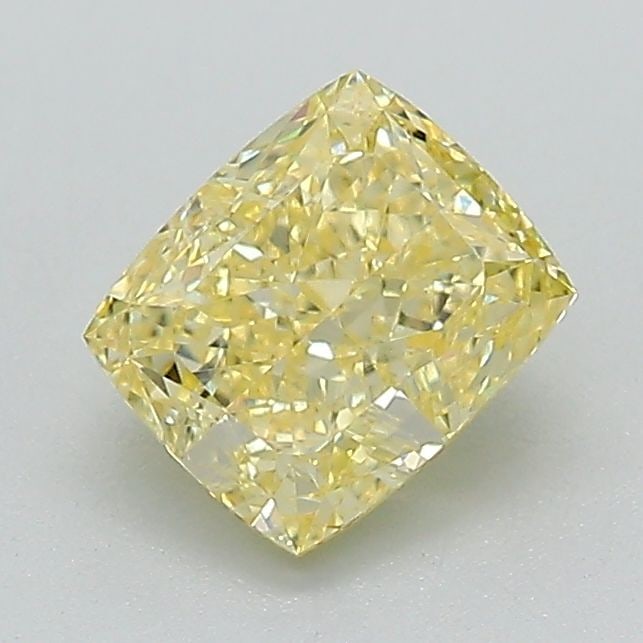 Loose Diamond - CUSHION MODIFIED 1.05ct Fancy Intense Yellow VS1: Loose Diamond - CUSHION MODIFIED 1.05ct Fancy Intense Yellow VS1 Source: This is a real non-mined Diamond that has been grown in a lab Shape: CUSHION MODIFIED Carats: 1.05 Color: Fancy Intense Yellow