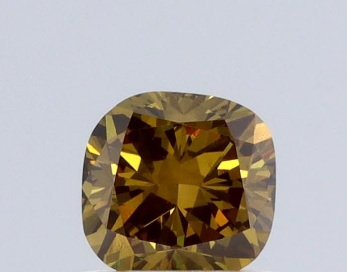 Loose Diamond - CUSHION BRILLIANT 0.53ct Brown VS2: Loose Diamond - CUSHION BRILLIANT 0.53ct Brown VS2 Source: This is a real non-mined Diamond that has been grown in a lab Shape: CUSHION BRILLIANT Carats: 0.53 Color: Brown Certification: NONE Video: