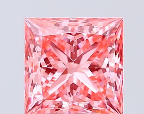 Loose Diamond - PRINCESS 1.55ct Fancy Vivid Pink VS1 (1 of 1)
