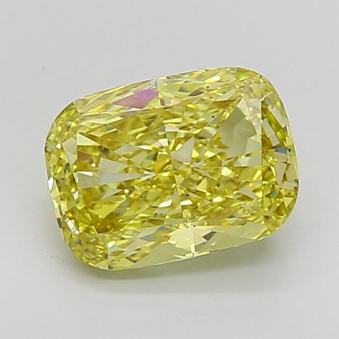 Loose Diamond - CUSHION MODIFIED 4.2ct Fancy Intense Yellow VS2: Loose Diamond - CUSHION MODIFIED 4.2ct Fancy Intense Yellow VS2 Source: This is a real non-mined Diamond that has been grown in a lab Shape: CUSHION MODIFIED Carats: 4.2 Color: Fancy Intense Yellow Ce