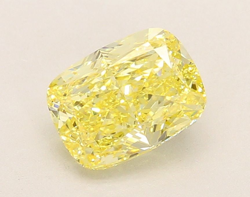 Loose Diamond - CUSHION MODIFIED 2.15ct Fancy Intense Yellow VS1: Loose Diamond - CUSHION MODIFIED 2.15ct Fancy Intense Yellow VS1 Source: This is a real non-mined Diamond that has been grown in a lab Shape: CUSHION MODIFIED Carats: 2.15 Color: Fancy Intense Yellow