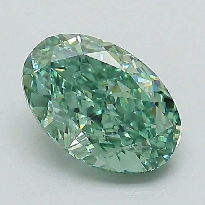 Loose Diamond - OVAL 1.22ct Fancy Vivid Green VVS2: Loose Diamond - OVAL 1.22ct Fancy Vivid Green VVS2 Source: This is a real non-mined Diamond that has been grown in a lab Shape: OVAL Carats: 1.22 Color: Fancy Vivid Green Certification: IGI Video: