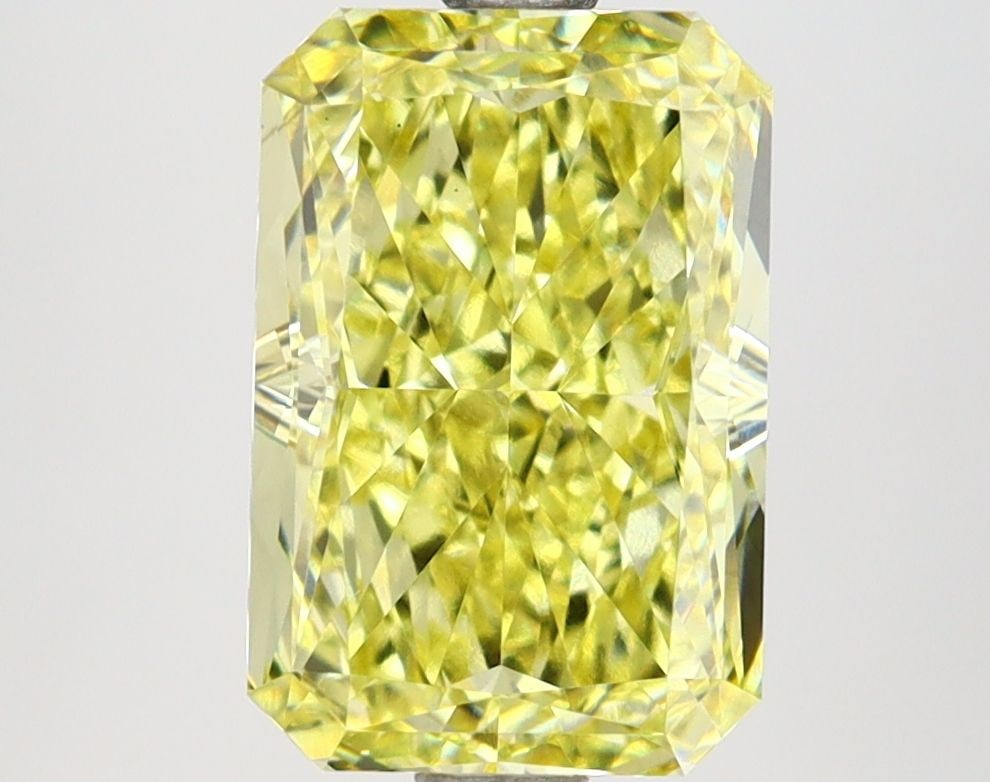 Loose Diamond - RADIANT 3.45ct Fancy Intense Yellow VS1: Loose Diamond - RADIANT 3.45ct Fancy Intense Yellow VS1 Source: This is a real non-mined Diamond that has been grown in a lab Shape: RADIANT Carats: 3.45 Color: Fancy Intense Yellow Certification: IGI
