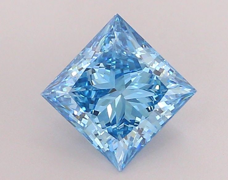 Loose Diamond - PRINCESS 1.56ct Fancy Vivid Blue VS1: Loose Diamond - PRINCESS 1.56ct Fancy Vivid Blue VS1 Source: This is a real non-mined Diamond that has been grown in a lab Shape: PRINCESS Carats: 1.56 Color: Fancy Vivid Blue Certification: IGI Video