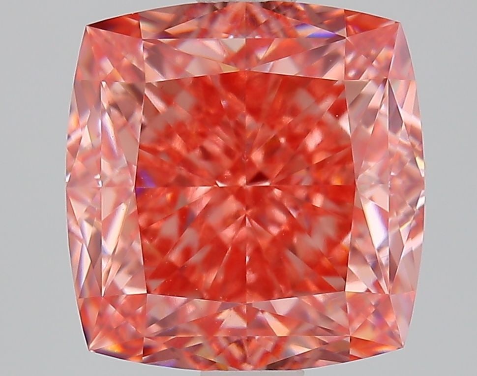 Loose Diamond - CUSHION MODIFIED 3.27ct Fancy Vivid Pink VVS2: Loose Diamond - CUSHION MODIFIED 3.27ct Fancy Vivid Pink VVS2 Source: This is a real non-mined Diamond that has been grown in a lab Shape: CUSHION MODIFIED Carats: 3.27 Color: Fancy Vivid Pink Certifi