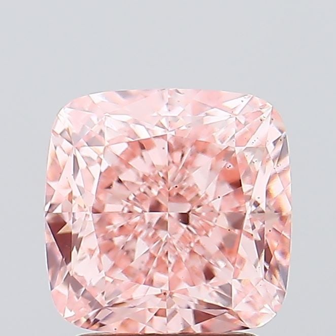 Loose Diamond - CUSHION MODIFIED 3.03ct Fancy Vivid Pink VS2: Loose Diamond - CUSHION MODIFIED 3.03ct Fancy Vivid Pink VS2 Source: This is a real non-mined Diamond that has been grown in a lab Shape: CUSHION MODIFIED Carats: 3.03 Color: Fancy Vivid Pink