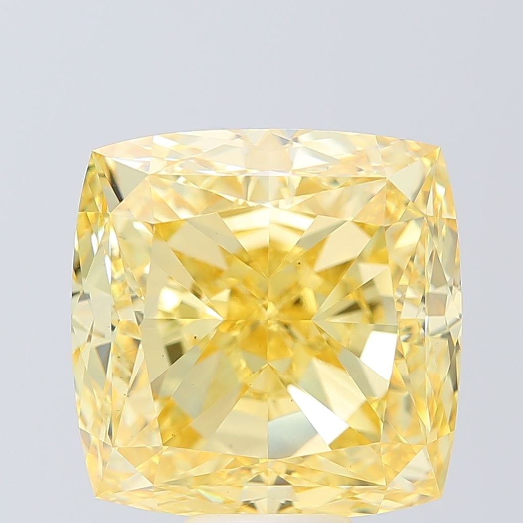Loose Diamond - CUSHION MODIFIED 16.61ct Fancy Intense Yellow VS1: Loose Diamond - CUSHION MODIFIED 16.61ct Fancy Intense Yellow VS1 Source: This is a real non-mined Diamond that has been grown in a lab Shape: CUSHION MODIFIED Carats: 16.61 Color: Fancy Intense Yello