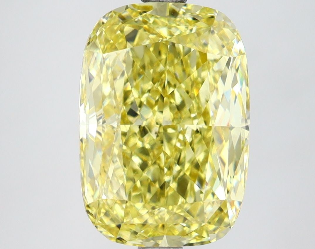 Loose Diamond - CUSHION MODIFIED 4.19ct Fancy Vivid Yellow VS1 (1 of 1)