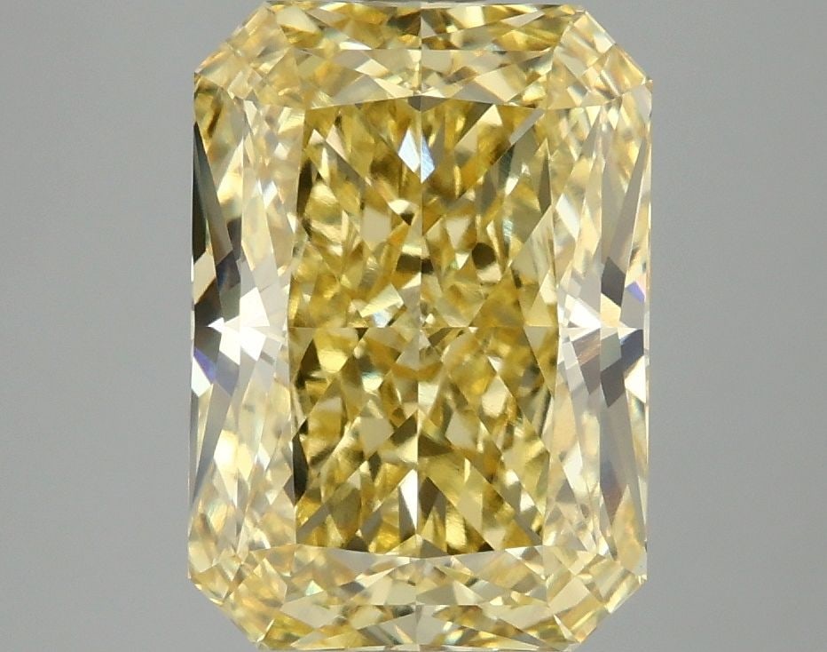 Loose Diamond - RADIANT 4.06ct Fancy Intense Yellow VVS2: Loose Diamond - RADIANT 4.06ct Fancy Intense Yellow VVS2 Source: This is a real non-mined Diamond that has been grown in a lab Shape: RADIANT Carats: 4.06 Color: Fancy Intense Yellow Certification: IG