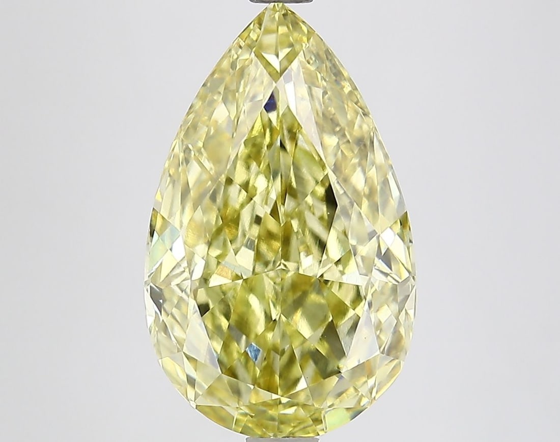 Loose Diamond - PEAR 4.65ct Fancy Vivid Yellow VS2: Loose Diamond - PEAR 4.65ct Fancy Vivid Yellow VS2 Source: This is a real non-mined Diamond that has been grown in a lab Shape: PEAR Carats: 4.65 Color: Fancy Vivid Yellow Certification: IGI Video: