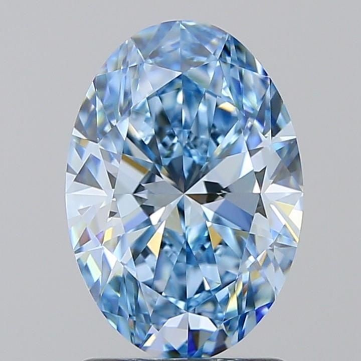 Loose Diamond - OVAL 1.52ct Fancy Vivid Blue VVS1: Loose Diamond - OVAL 1.52ct Fancy Vivid Blue VVS1 Source: This is a real non-mined Diamond that has been grown in a lab Shape: OVAL Carats: 1.52 Color: Fancy Vivid Blue Certification: IGI Video: