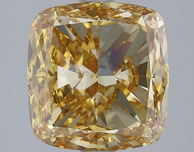 Loose Diamond - CUSHION MODIFIED 3.01ct Fancy Intense Yellow VS1: Loose Diamond - CUSHION MODIFIED 3.01ct Fancy Intense Yellow VS1 Source: This is a real non-mined Diamond that has been grown in a lab Shape: CUSHION MODIFIED Carats: 3.01 Color: Fancy Intense Yellow