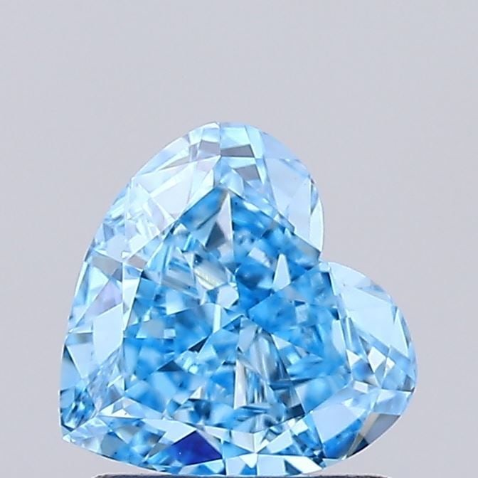 Loose Diamond - HEART 1.16ct Fancy Vivid Blue VS1: Loose Diamond - HEART 1.16ct Fancy Vivid Blue VS1 Source: This is a real non-mined Diamond that has been grown in a lab Shape: HEART Carats: 1.16 Color: Fancy Vivid Blue Certification: IGI Video: