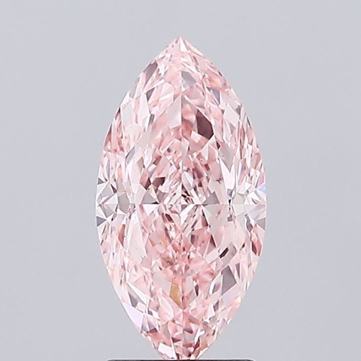 Loose Diamond - MARQUISE 2.29ct Fancy Vivid Pink VS2: Loose Diamond - MARQUISE 2.29ct Fancy Vivid Pink VS2 Source: This is a real non-mined Diamond that has been grown in a lab Shape: MARQUISE Carats: 2.29 Color: Fancy Vivid Pink Certification: IGI Video