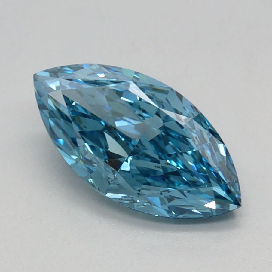 Loose Diamond - MARQUISE 1.12ct Fancy Vivid Blue VS1: Loose Diamond - MARQUISE 1.12ct Fancy Vivid Blue VS1 Source: This is a real non-mined Diamond that has been grown in a lab Shape: MARQUISE Carats: 1.12 Color: Fancy Vivid Blue Certification: IGI Video